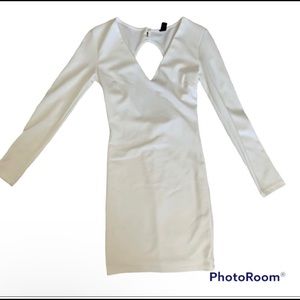 White Long Sleeve Dress